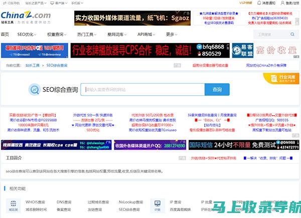 站长之家查询工具：网站数据分析的得力助手